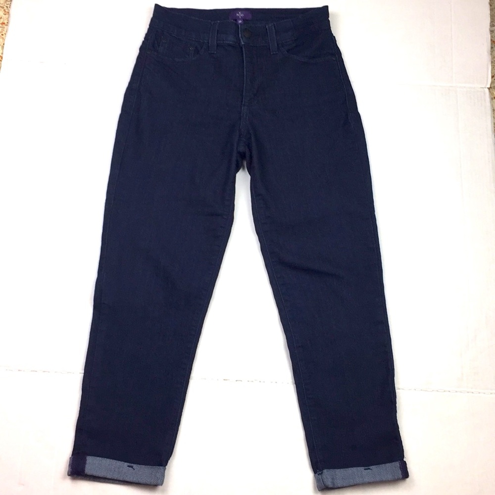 NYDJ High Waist Ankle Straight Leg Jeans